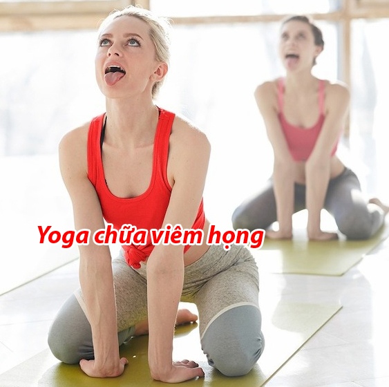 yoga chữa viêm họng